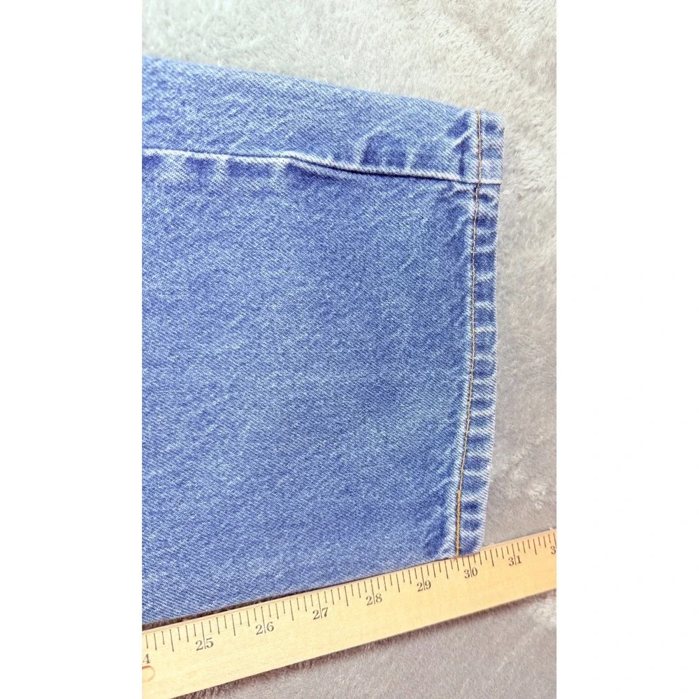 VTG Levi's 505 Zip Fly Regular Fit Straight Leg Blue Denim Jeans Size 36 x 30